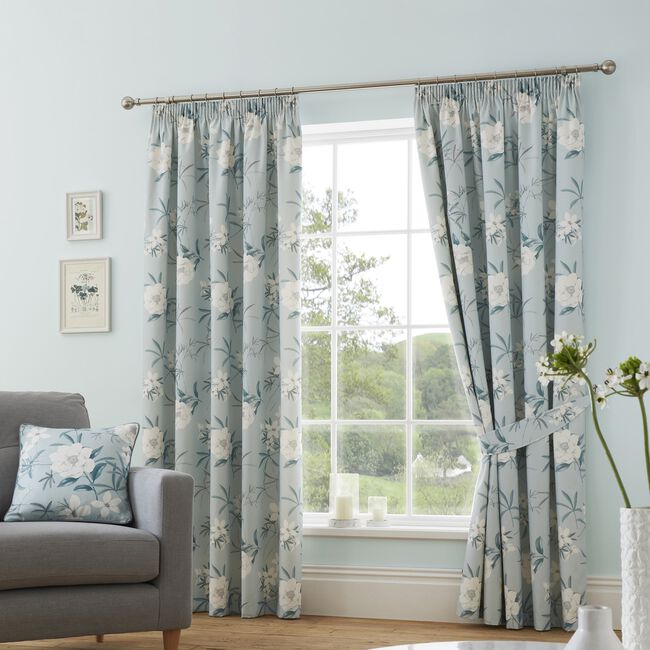 DREAMS & DRAPES EVE DUCK EGG 66x54 Curtain