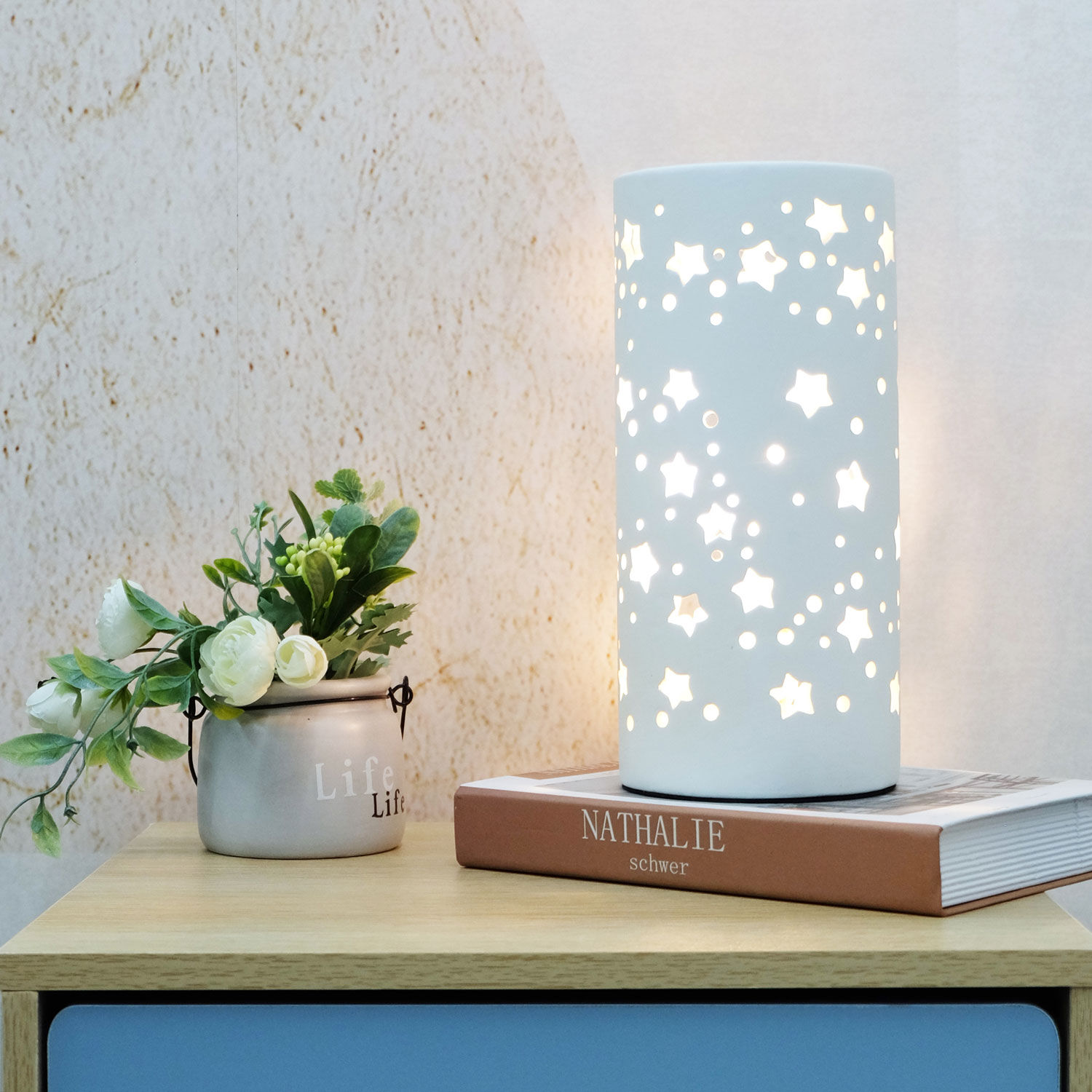 table lamp with stars