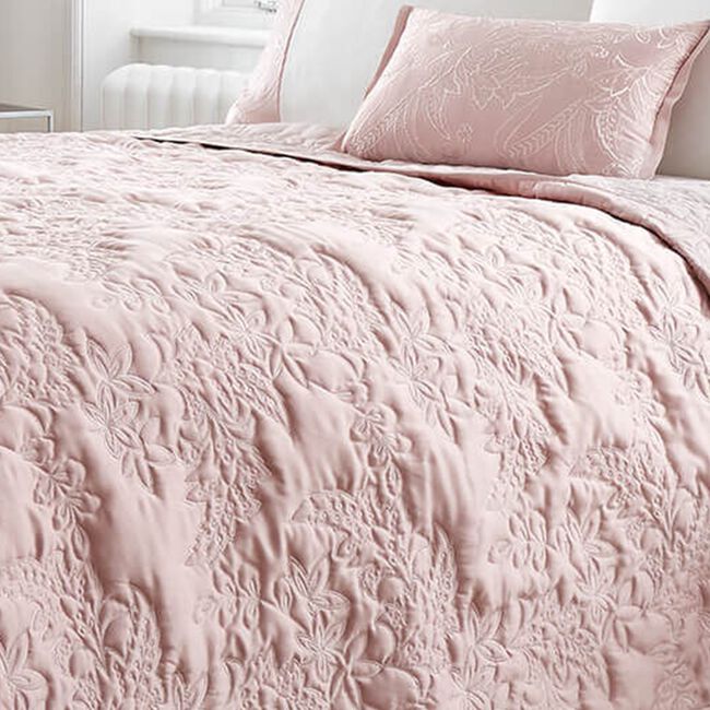 OLIVIA MARIE BLUSH 220x230cm Bedspread