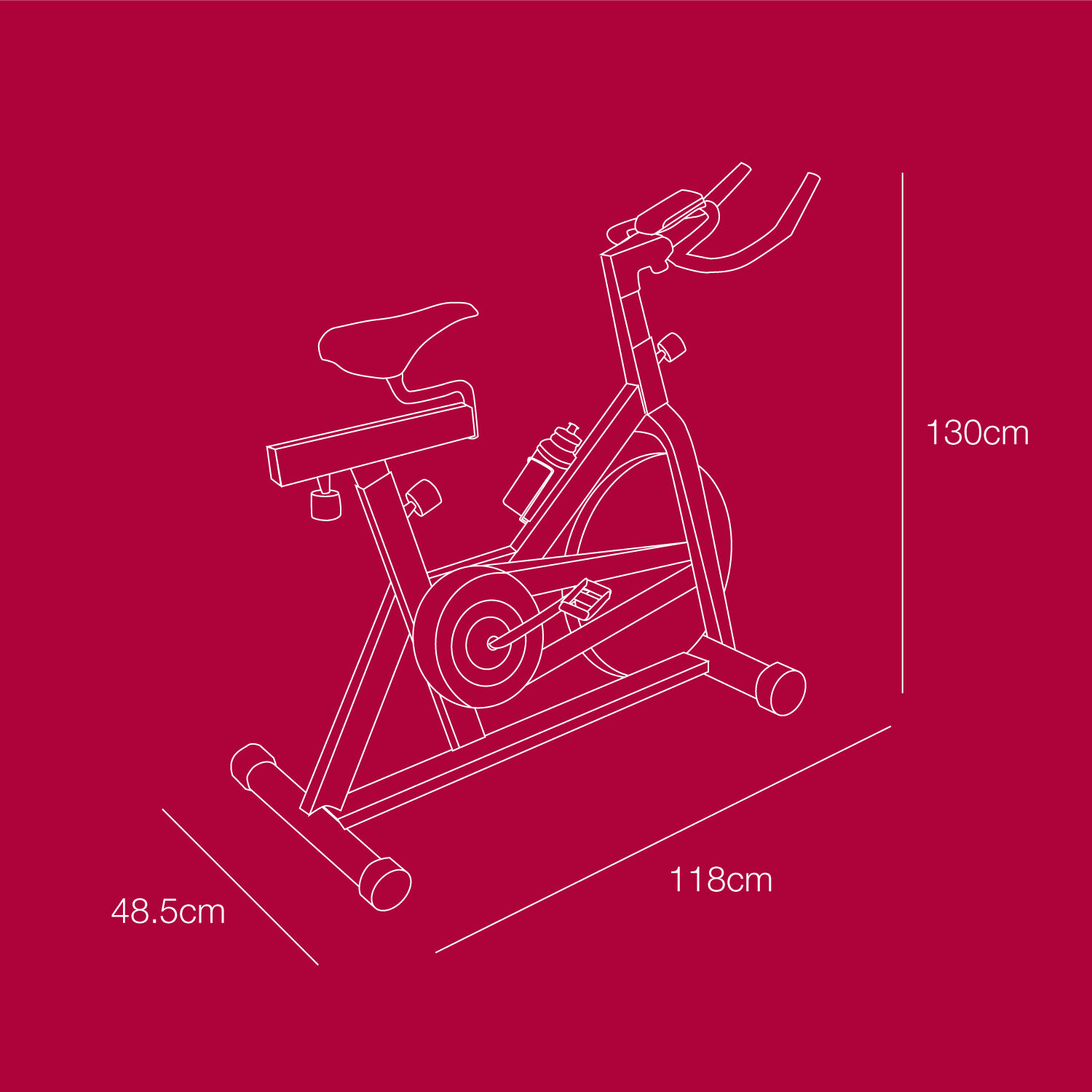 18kg flywheel spin bike