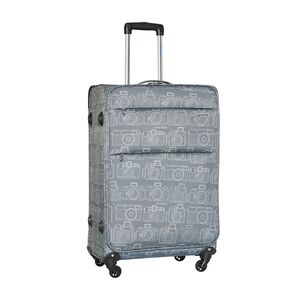 Large Memories Lightweight Suitcase - Grey