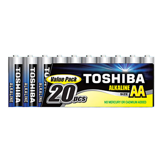 Toshiba High Power Value AA Batteries 20 Pack