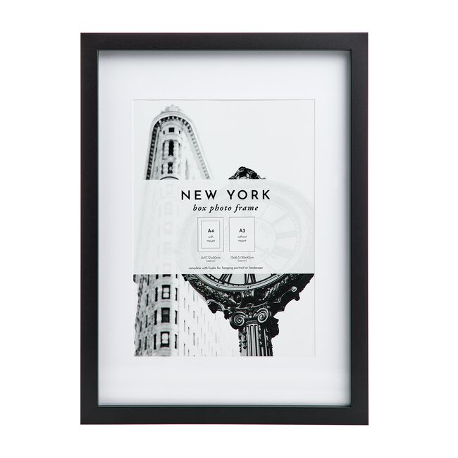 A4 NEW YORK BLACK Photo Frame