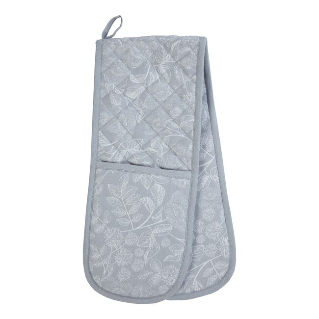 Floral Damask Double Oven Glove