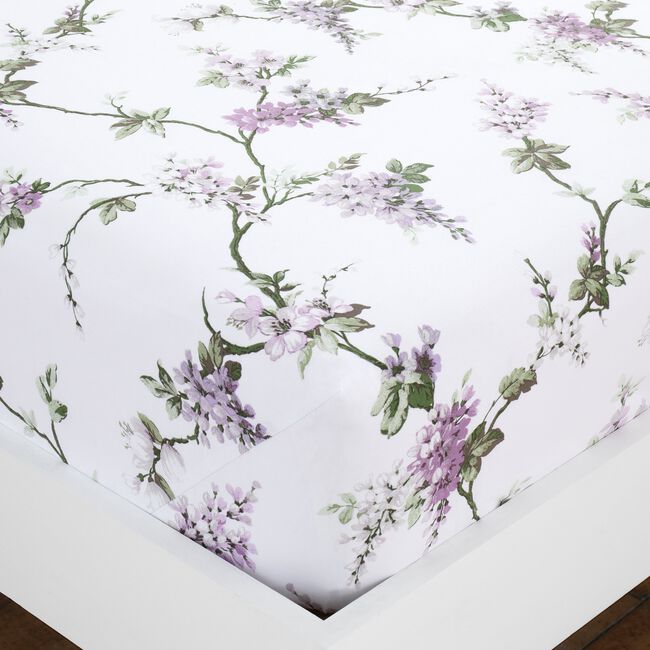 WISTERIA LILAC Single Fitted Sheet