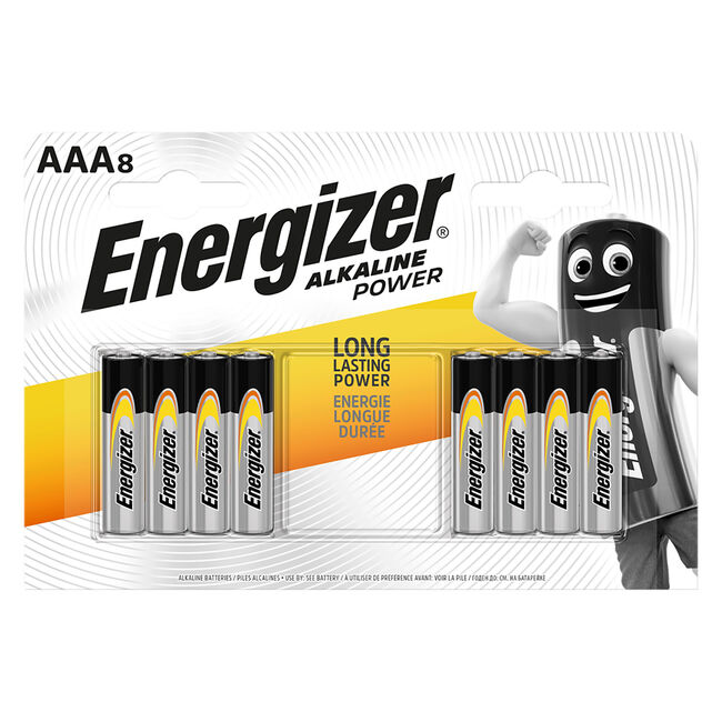 Energizer Alkaline Power AAA Batteries - 8 Pack