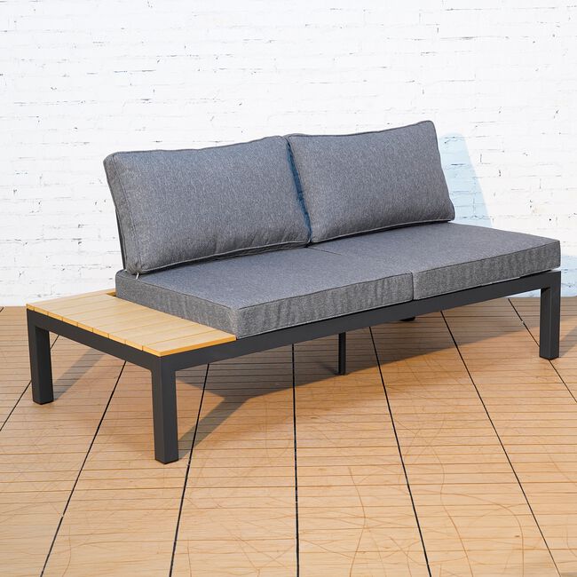Andria Aluminium Adjustable Table Corner Sofa Set