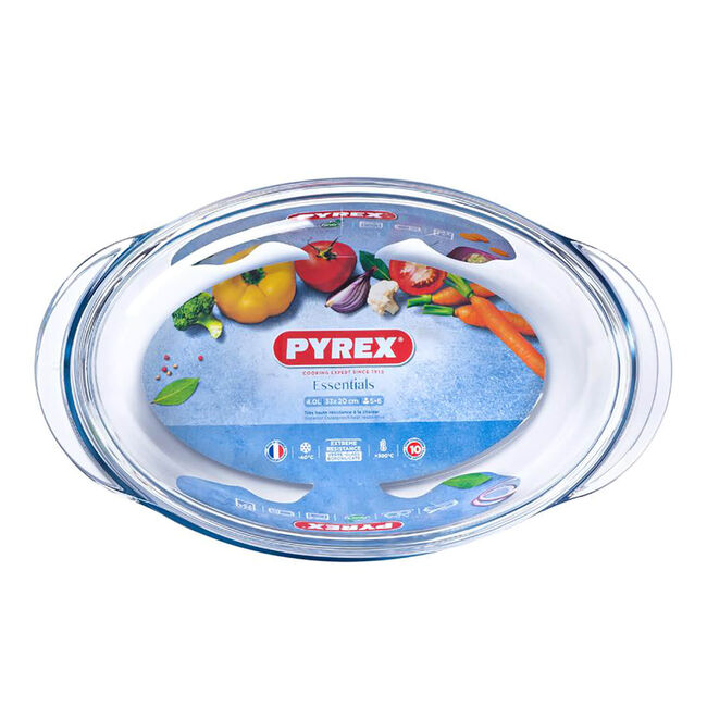 Pyrex® Oval Casserole Dish 3L+1L (4L)