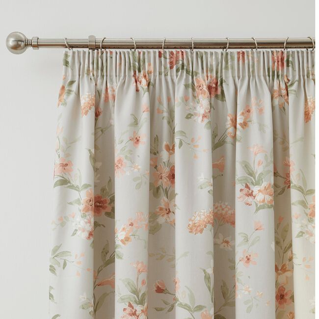 DREAMS & DRAPES JEANIE CORAL 66x90 Curtain