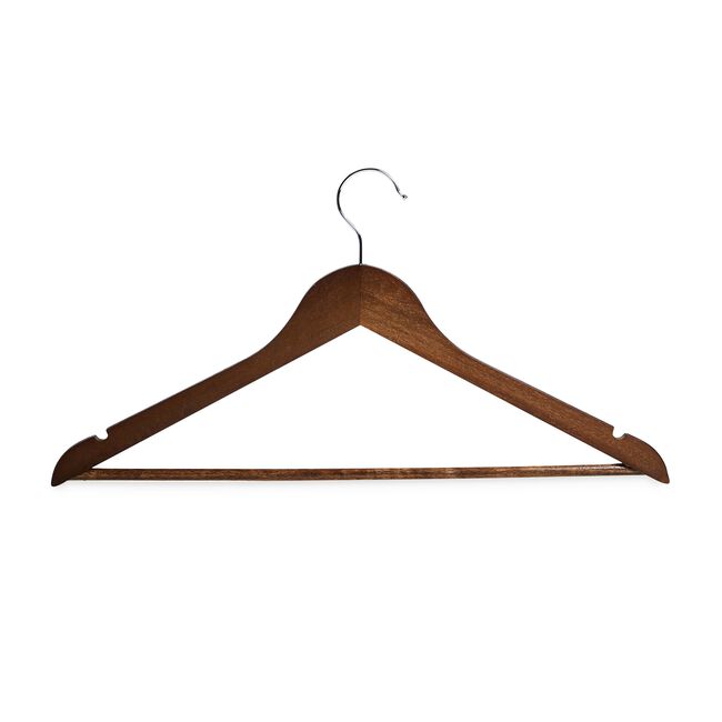 Northern Shore 5 Pack Chestnut Wooden Hangers