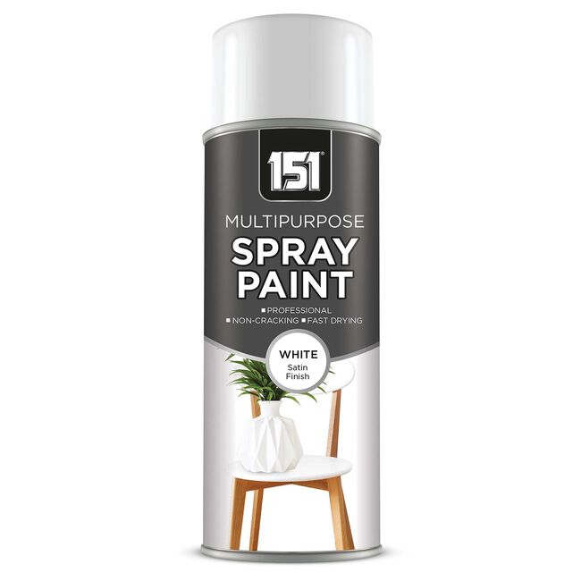 White Satin Spray Paint 400ml