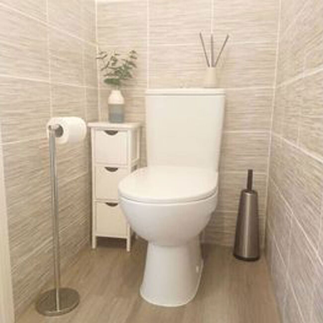 Brabantia Toilet Brush & Holder - Platinum