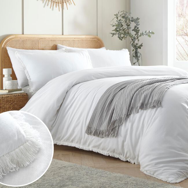 DOUBLE DUVET COVER Appletree Claire White