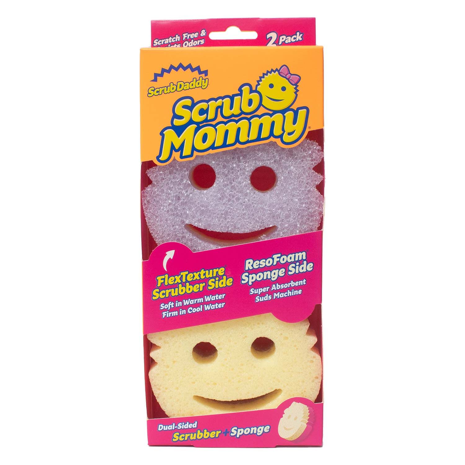 3 Pack Scrub Mommy Dual-Side Scratch Free Scrubber Sponges New