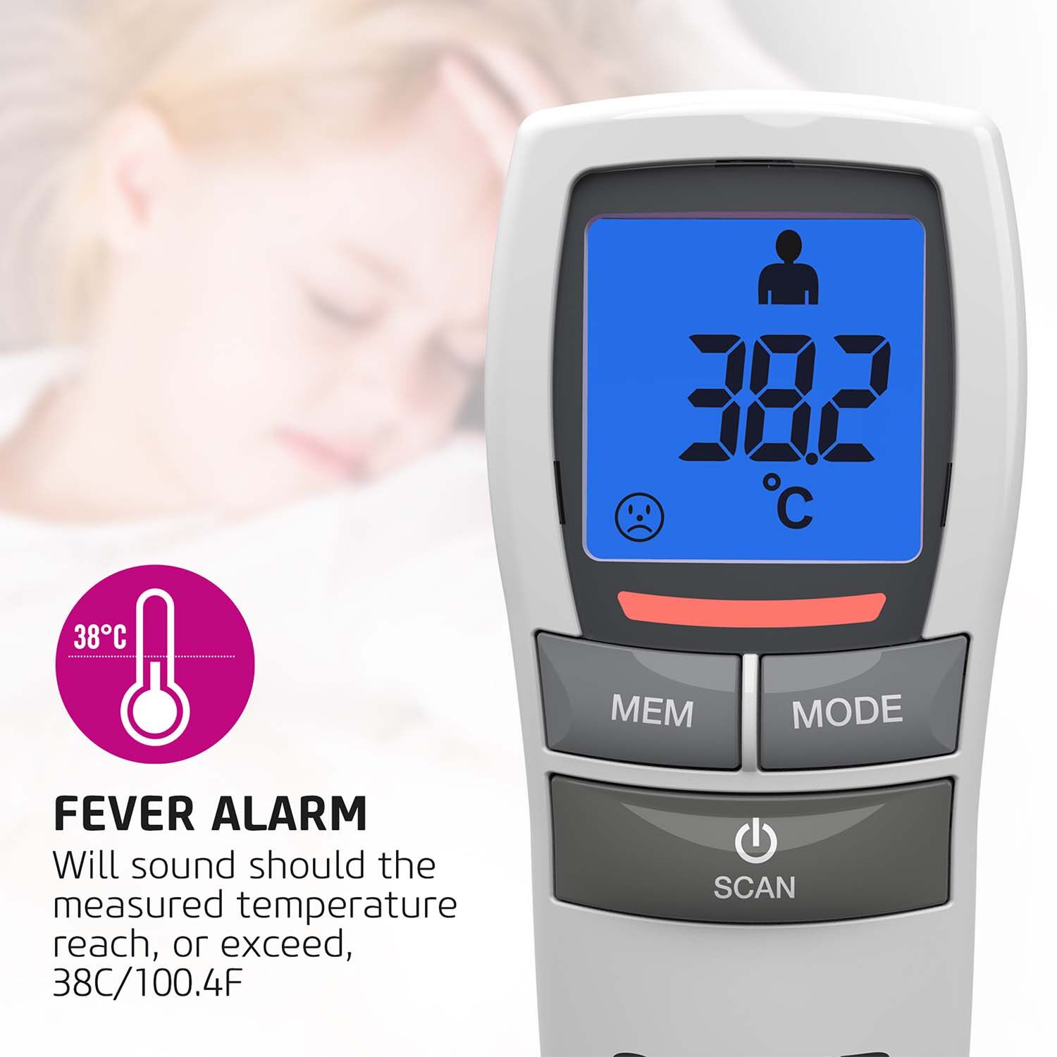 Heathrow Scientific 28630 FREEZER THERMOMETER WITH TEMP ALERT