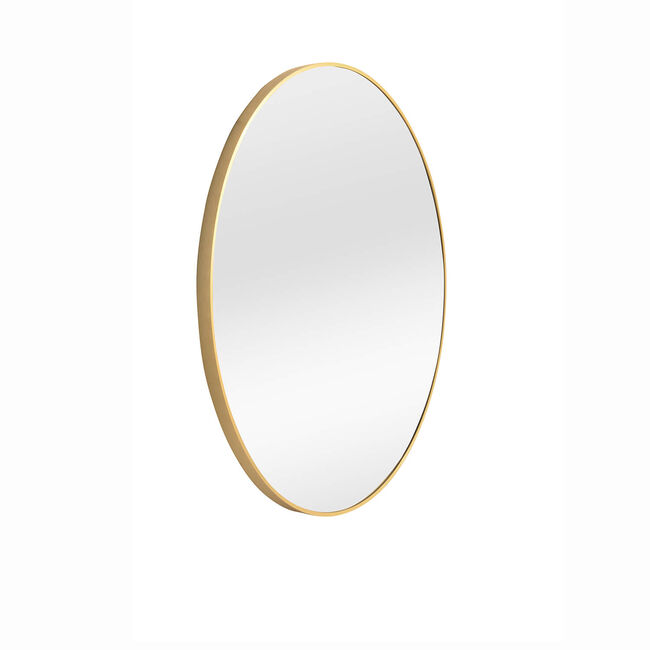 Cannes Brass Round Mirror 80cm