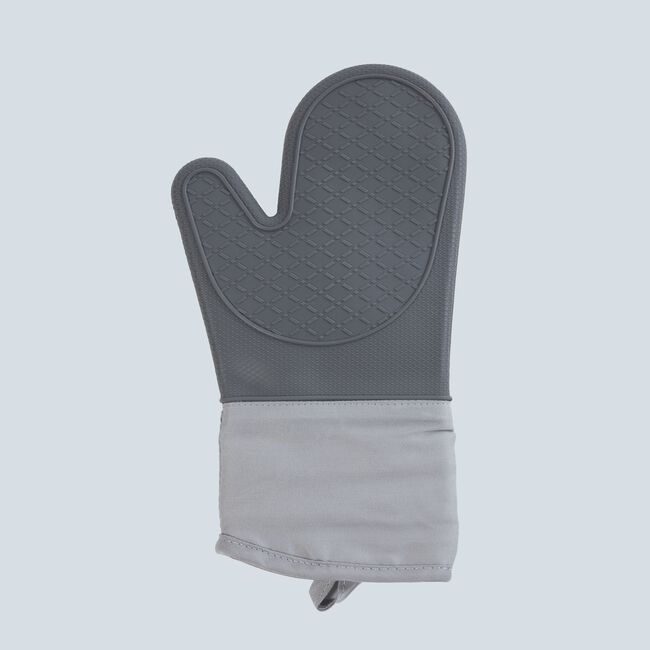 Silicone Single Oven Glove - Grey
