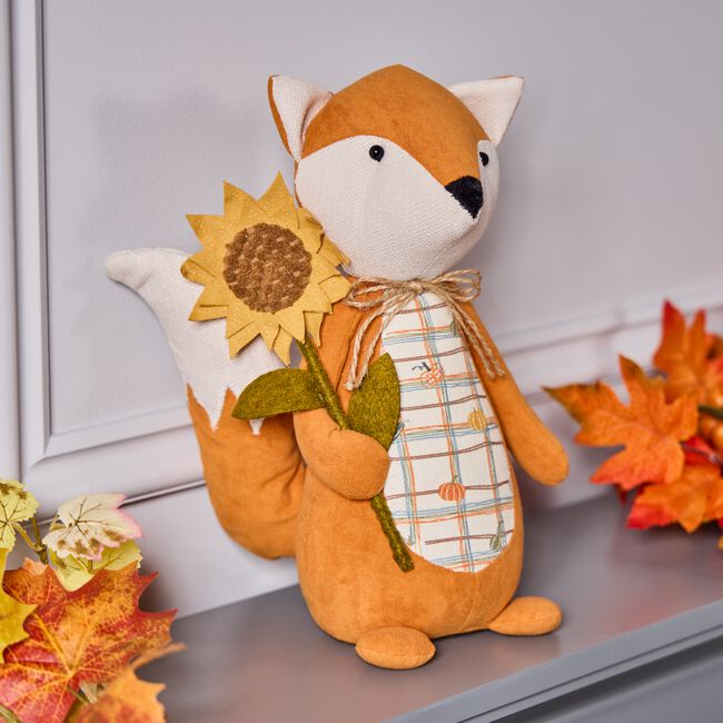 Fox With Sunflower