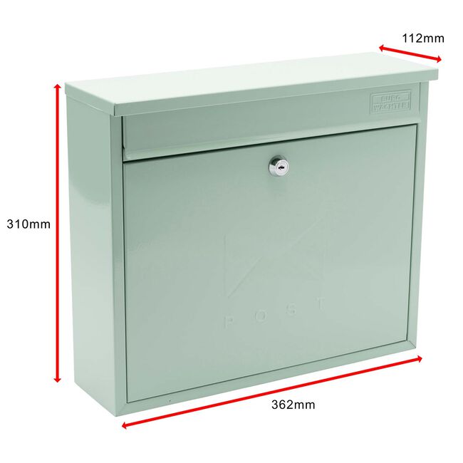 Steel Letterbox Elegance Chartwell Green 