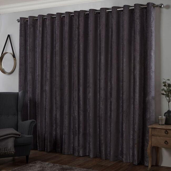 BLACKOUT & THERMAL TEXTURED SLATE 66x90 Curtain