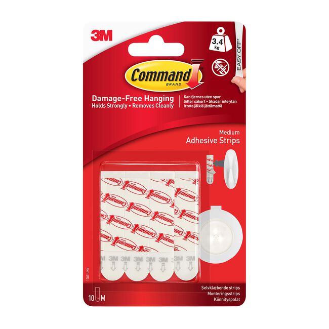Command Medium Adhesive And Refill Strips 