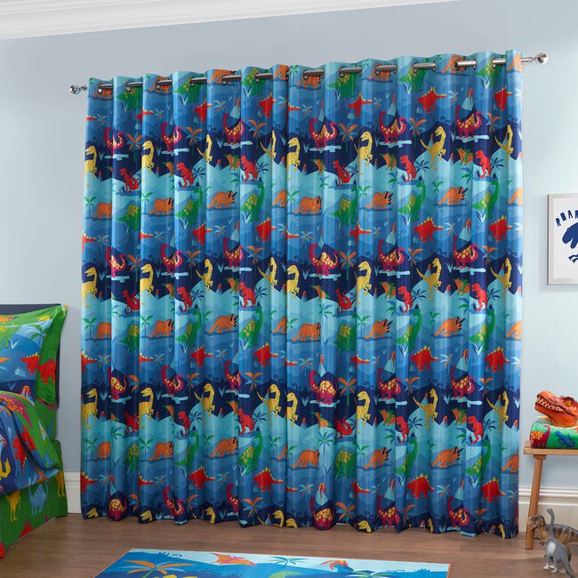 BLACKOUT & THERMAL DINO CREW 66x54 Curtain