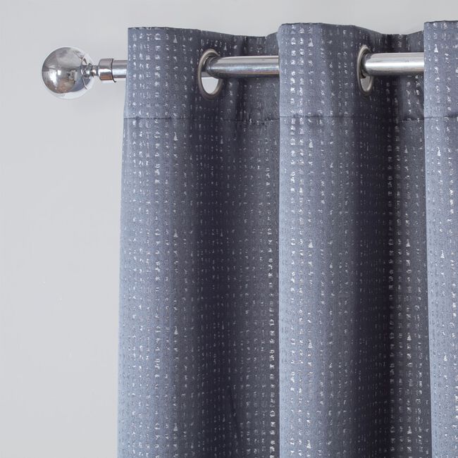 BLACKOUT & THERMAL DASH DENIM 90x90 Curtain