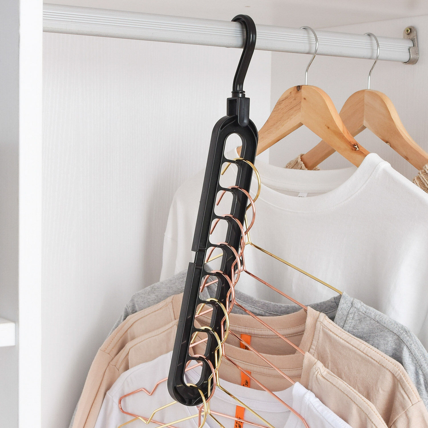 How to use: Space Saving Hanger, textile, clothing