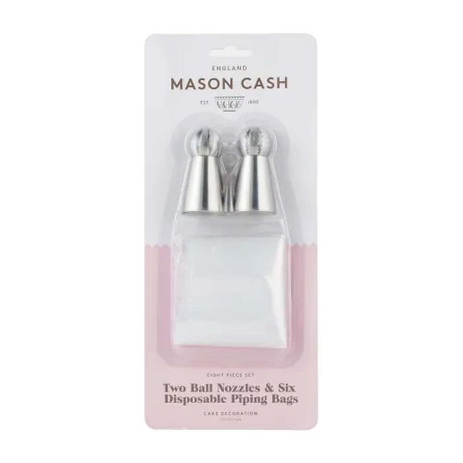 Mason Cash 2 Ball Nozzles & 6 Icing Bags