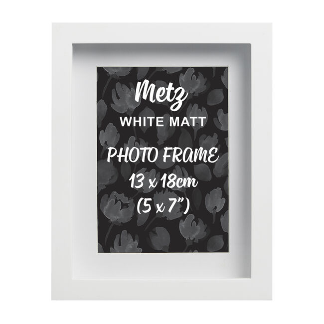 8x10 METZ WHITE Matt Frame
