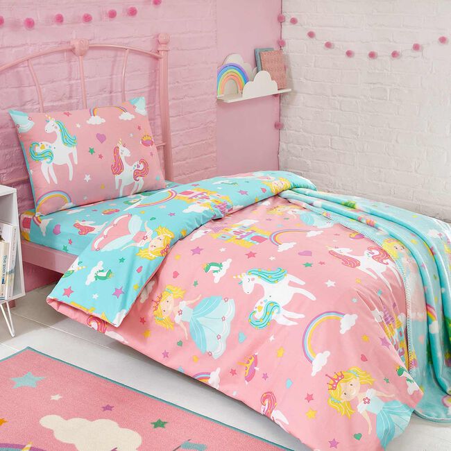 JUNIOR BED DUVET COVER Rainbow Kingdom