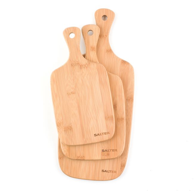 Salter 3 Piece Wooden Chopping Board Set