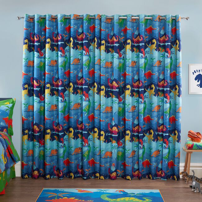 BLACKOUT & THERMAL DINO CREW 66x72 Curtain