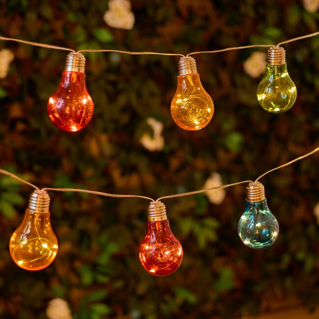 10 Party Bulbs LED Garden Solar String Lights