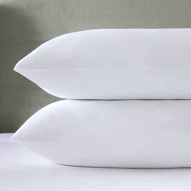 600TC Cotton Housewife Pillowcase Pair White