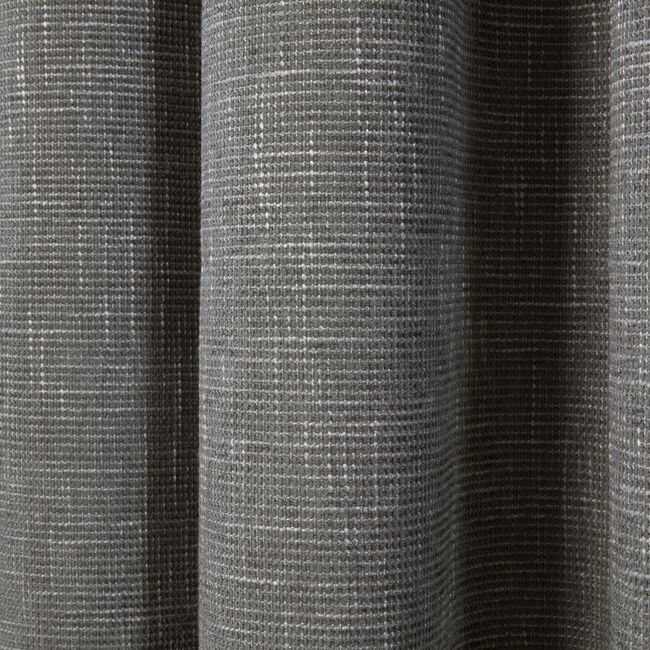 PENCIL PLEAT BLACKOUT THERMAL BASKETWEAVE GREY 66x54 Curtain