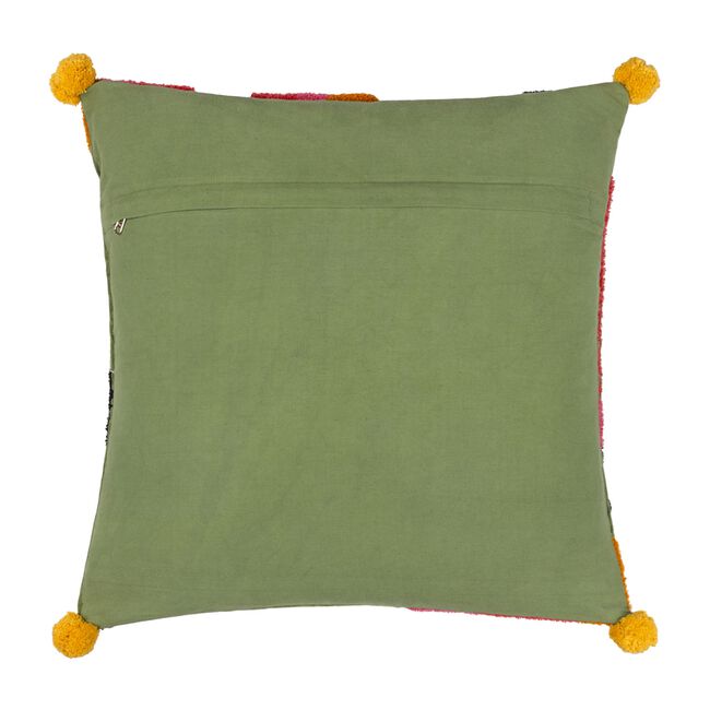 Furn Poppy Cushion 50cm x 50cm - Pink/Green