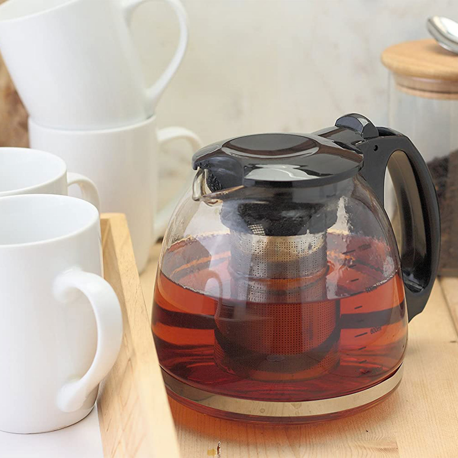 Electric teapot hotsell with infuser