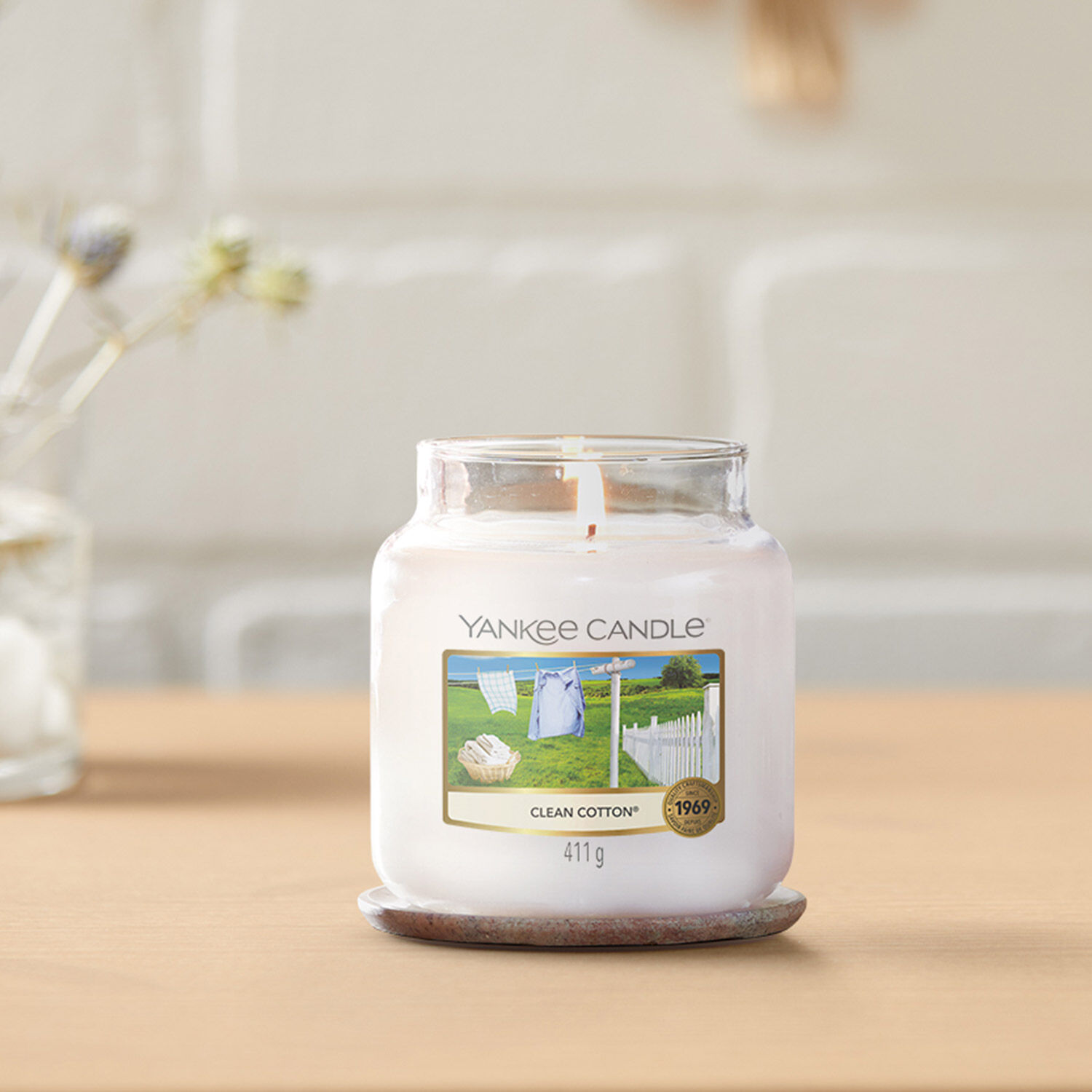 Buy Yankee Candle Large Jar Candle - Clean Cotton, Candles