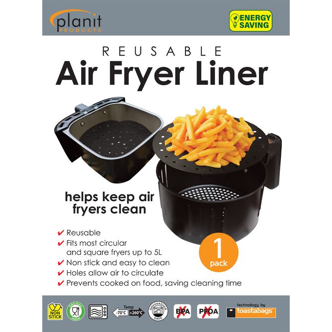Toastabags Black Air Fryer Liner