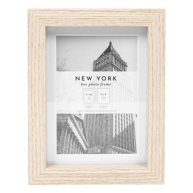 4X6 NEW YORK NATURAL Photo Frame