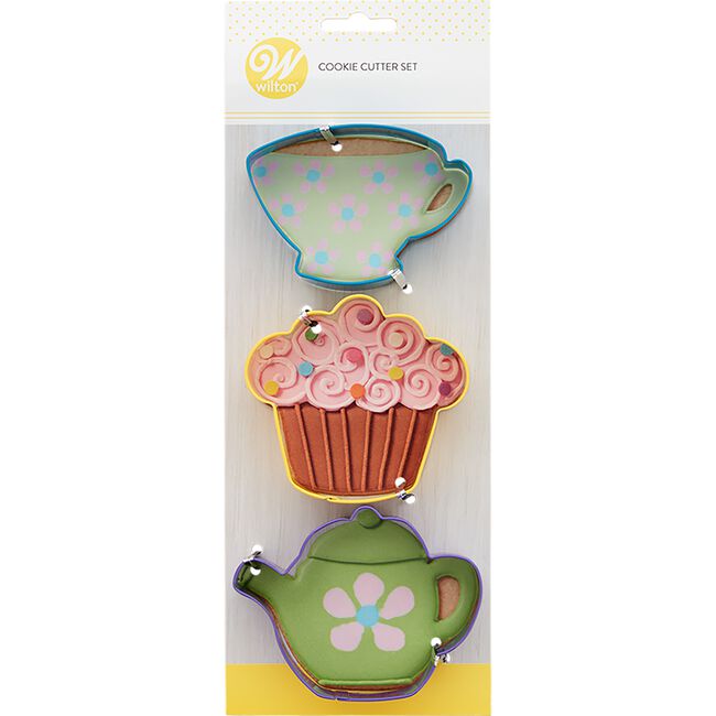 Wilton Tea Party 3 Cookie Cutter Set