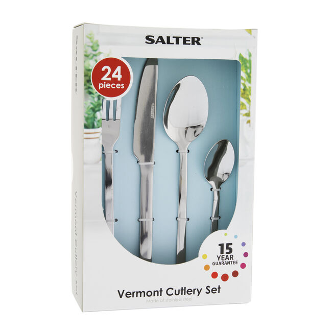 Salter Elegance Vermont Cutlery Set - 24 Piece