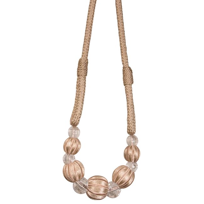 Paris Cable Ball Beige Tieback 