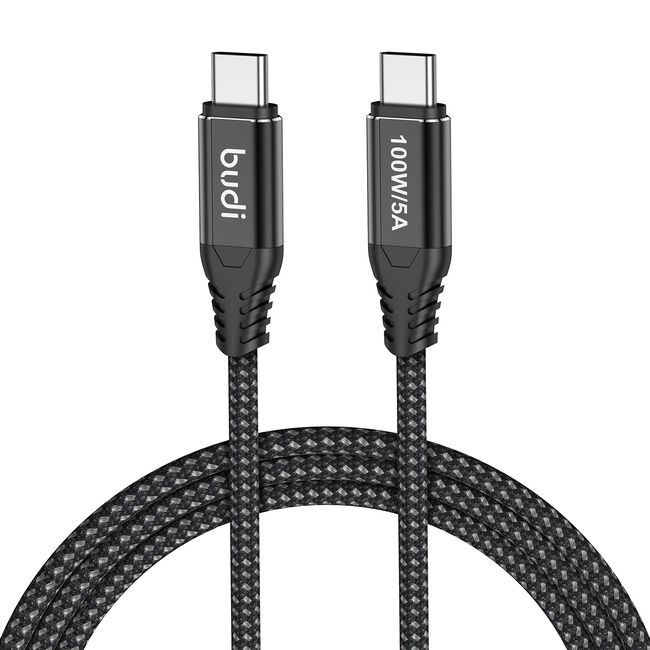 Budi Black Type C 3m Charging Cable