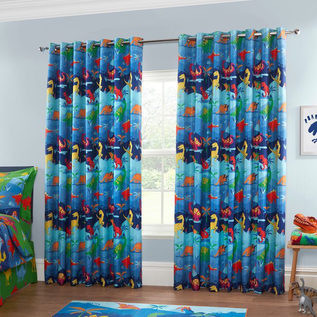 BLACKOUT & THERMAL DINO CREW 66x54 Curtain