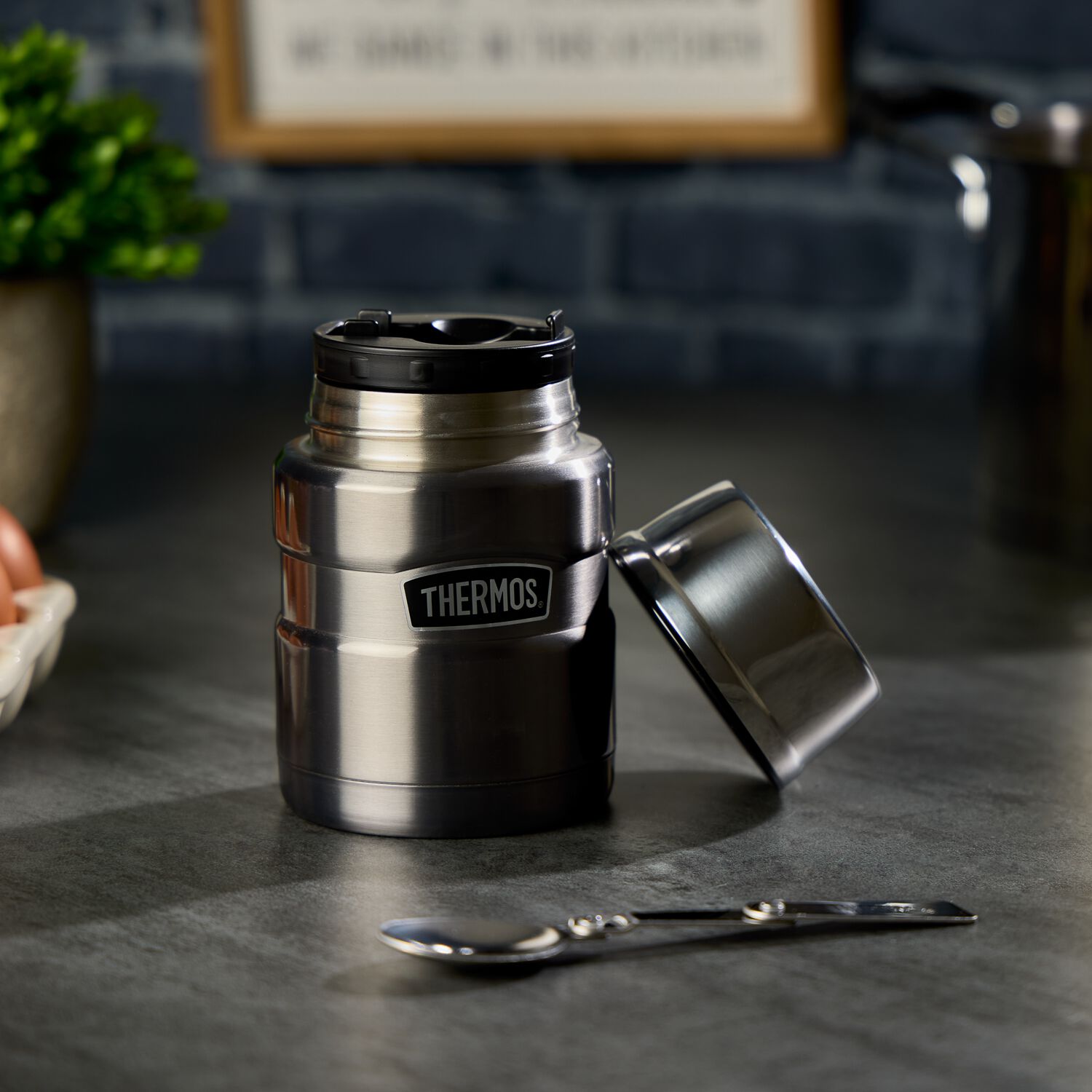 Thermos 710ml King Food Flask Gunmetal