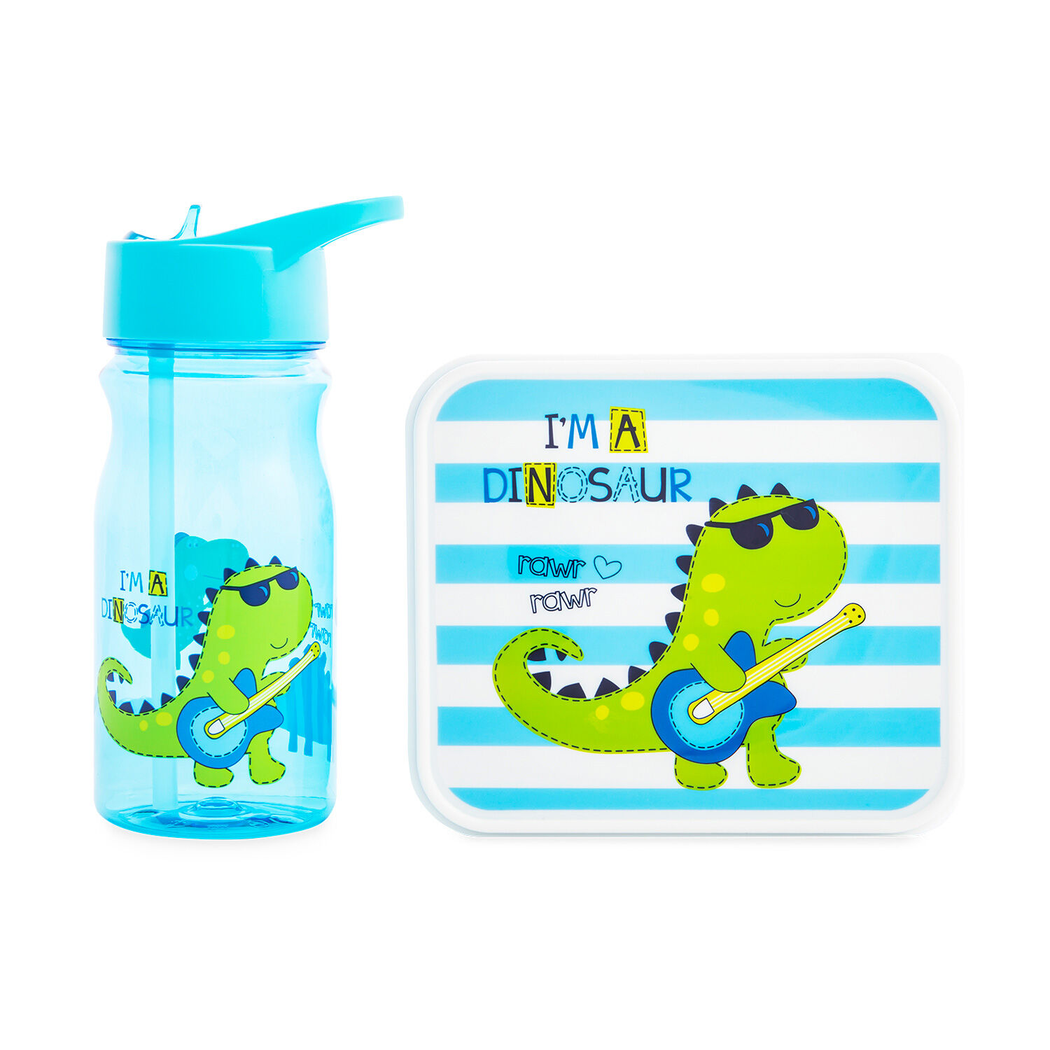 Childrens lunch box and bottle on sale