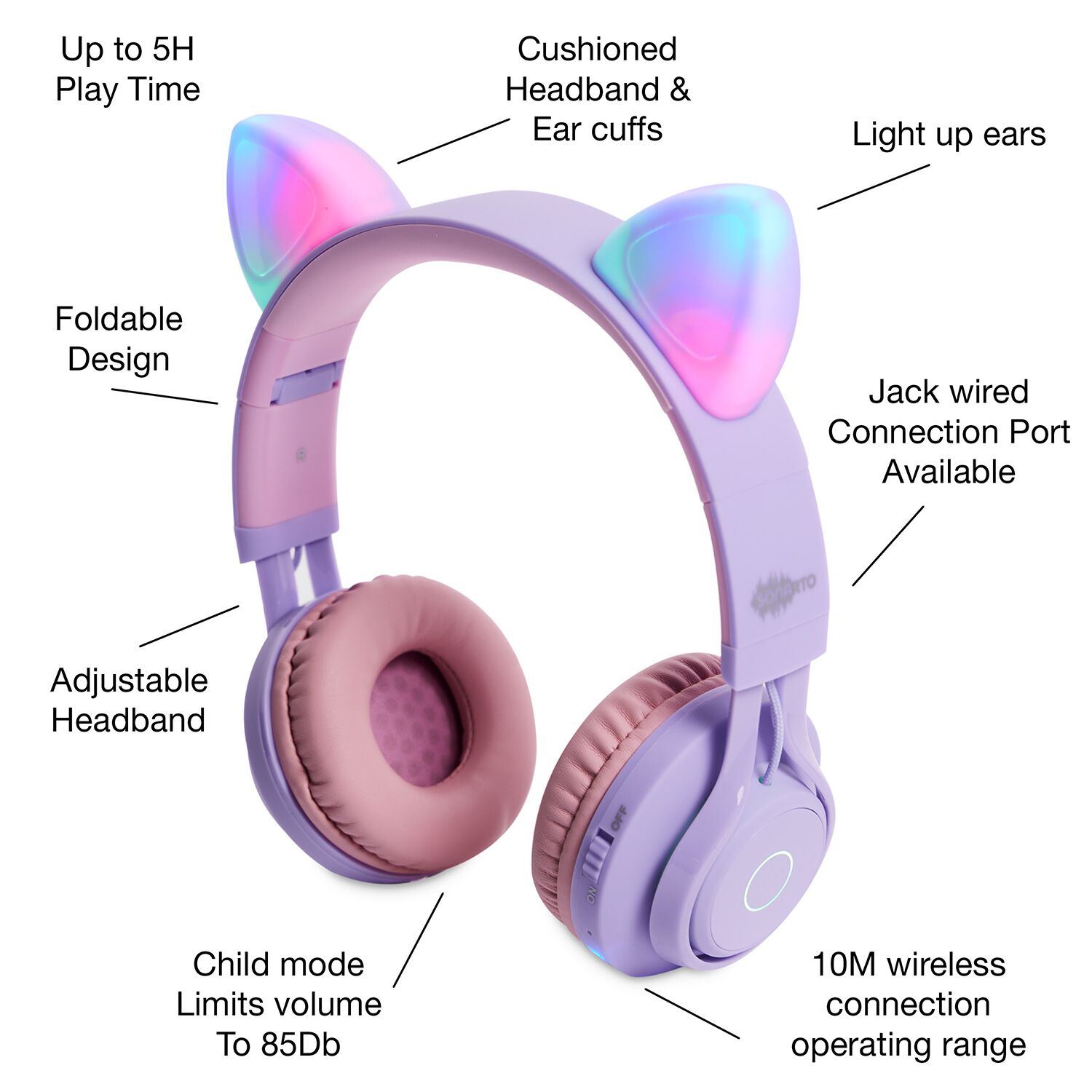 Sonarto Phoebe Wireless Kids Headphones