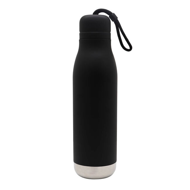 BodyGo Double Wall Water Bottle Flask 750ml -Black